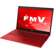 ノートパソコン LIFEBOOK UHシリーズ/13.3型ワイド/Corei5-8265U/メモリ 4GB/SSD 256GB/ドライブレス/Windows 10 Home 64ビット/Office Home and Business 2016/ガーネットレッド FMVU75C3R
