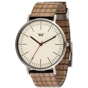 WEWOOD 腕時計 HORIZON SILVER IVORY NUT 9818200