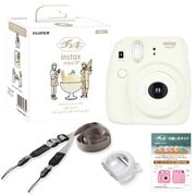 mini8 プラス バニラ 純正ショルダーストラップ付 チェキカメラ INS MINI 8PLUS VANILLA