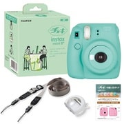 mini8 プラス ミント 純正ショルダーストラップ付 チェキカメラ INS MINI 8PLUS MINT