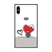 ガラスハイブリッドケース アップ iPhone XS / iPhone X BT21_TATA [iPhone用ケース]