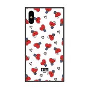 ガラスハイブリッドケース パターン iPhone XS / iPhone X BT21_TATA [iPhone用ケース]