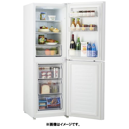 冷凍冷蔵庫 Haier Global Series 218L 2ドア ホワイト JR-NF218B W