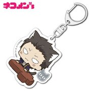 SRT_CAK06 殺戮の天使 ネコメンズアクリルキーホルダー グレイ [キャラクターグッズ]