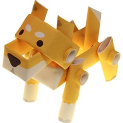 パイプロイドアニマルズ 柴犬 [ペーパークラフト]