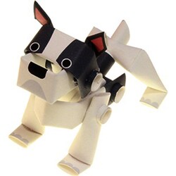 パイプロイドアニマルズ フレンチブルドッグ [ペーパークラフト]