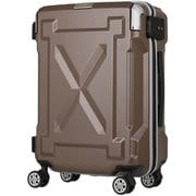 防水仕様Wキャスターファスナーキャリー 旅行日数目安：1～2泊 35L TSAロック搭載 機内持ち込み可 モカ 6304-49-MC