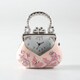 置時計 ミニチュアクロックコレクション バッグ （ピンク） C3458-PK
