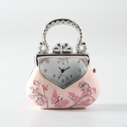 置時計 ミニチュアクロックコレクション バッグ (ピンク) C3458-PK