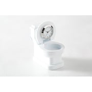 置時計 ミニチュアクロックコレクション トイレ C634-WH