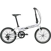 折りたたみ自転車 ミニベロ 290mm(145~175cm) 外装7段変速 SHIMANO TOURNEY FT EASEL 6.0(290)(AI) LG WHITE
