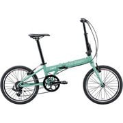折りたたみ自転車 ミニベロ 290mm(145~175cm) 外装7段変速 SHIMANO TOURNEY FT EASEL 6.0(290)(AI) MATT BRILLIANT GREEN