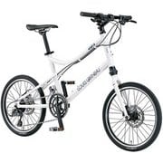 ミニベロ 410mm(155~180cm) 20インチ 外装16段変速 SHIMANO CLARIS EASEL 9.0(410)(AI) LG WHITE