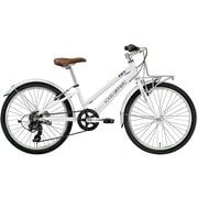 ジュニアスポーツバイク J22 PLUS(J22 プラス) 270mm(120~135cm) 22インチ 外装6段変速 J22PLUS(270)(AI) LG WHITE
