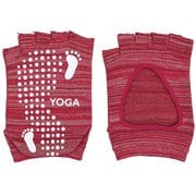 YOGA ソックス 甲オープン 22-25cm レッド