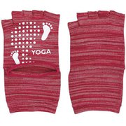 YOGA ソックス かかとオープン 22-25cm レッド