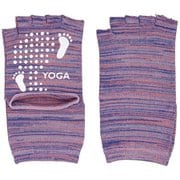 YOGA ソックス かかとオープン 22-25cm パープル