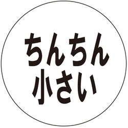 ヨドバシ Com 入江商店 Btc 066 缶バッチ ちんちん小さい 通販 全品無料配達