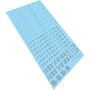 モデラーズデカール ナンバリング01 ローマ数字 ライトグレー