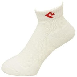 CB17004 1164 2729 9S [競技ソックス バスケットボール テーピングソックス ホワイト/レッド 男女兼用 27-29cm]