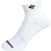 CB171001 1119 2729 9S [競技ソックス バスケットボール クイックソックス ホワイト/ブラック 男女兼用 27-29cm]