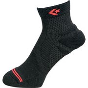 CB171001 1964 2729 9S [競技ソックス バスケットボール クイックソックス ブラック/レッド 男女兼用 27-29cm]