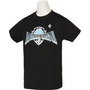 CB481303 [1922 140 バスケットボール ジュニア キッズ JRプリントTシャツ ジュニア(ボーイズ) ミニバス ブラック/スカイブル 140]