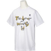 CB482301 [1129 140 バスケットボール ジュニア キッズ プリントTシャツ ミニバス ジュニア ホワイト/ネイビー 140]