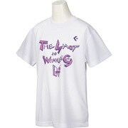 CB482301 [1176 130 バスケットボール ジュニア キッズ プリントTシャツ ミニバス ジュニア ホワイト/パープル 130]