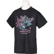 CB482302 [1961 130 バスケットボール ジュニア キッズ プリントTシャツ ミニバス ジュニア ブラック/ピンク 130]