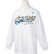 CB482304L [1100 140 バスケットボール ジュニア キッズ ミニバス ジュニア プリントロングスリーブシャツ ホワイト 140]