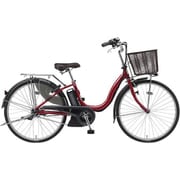 電動アシスト自転車 PAS (パス) ナチュラ M (エム) 2019年モデル 24インチ 6.2Ah 内装3段変速 レッド PA24NM