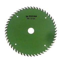 バクマ BAKUMA 木工チップソー 集成材用 タテ・ヨコ兼用タイプ 165mm×52P