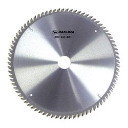 バクマ BAKUMA トメ切用チップソー 216mm×80P