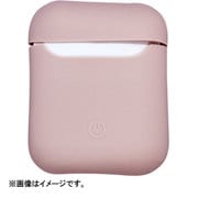 AirPodsケース用 スマートシリコンカバー ピンクベージュ AP-SMS-BE
