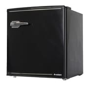 1ドア レトロ冷蔵庫 48L ブラック WRD-1048K