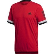 EAO31 [テニス メンズ BASE 3STRIPE T-SHIRT2 テニスウェア SC J/XO スカーレット]
