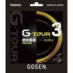 G‐TOUR 3 17L TSGT32SY ソリッドイエロー [硬式テニス ストリング ガット]