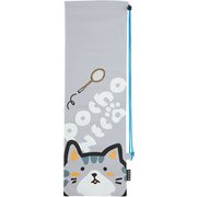 NBR02 [バドミントン ぽちゃ猫 ラケットケース バドミントン用 サバ]