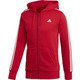 BUN16 [フィットネス メンズ M ESSENTIALS 3ストライプス スウェットフルジップパーカー(裏起毛) SC/WHT J/M]