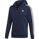 BUN16 [フィットネス メンズ M ESSENTIALS 3ストライプス スウェットフルジップパーカー(裏起毛) COLNVY/WHT J2XO]