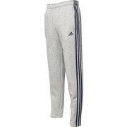 BWC97 [フィットネス メンズ M ESSENTIALS 3ストライプス スウェットテーパードパンツ(裏起毛) Mグレイヘザー/CO J/L]
