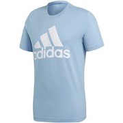BVC61 [フィットネス メンズ M ESSENTIALS リニアロゴ 半袖Tシャツ アッシュBLUS18 J/M]