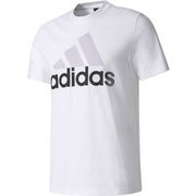BVC61 [フィットネス メンズ M ESSENTIALS リニアロゴ 半袖Tシャツ WHT J2XO]