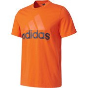BVC61 [フィットネス メンズ M ESSENTIALS リニアロゴ 半袖Tシャツ エナジーS17 J2XO]