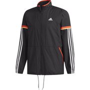 FKJ76 [フィットネス メンズ M ESSENTIALS レトロスポーツ ウインドブレーカージャケット(裏起毛) BLK J/L]