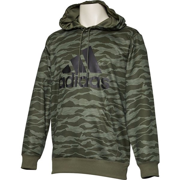 FAO98A [フィットネス メンズ M ESS CAMO ライトスウェット プルオーバー メンズ ベースGRNS15 J/O]