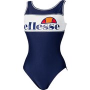 ES37290 [水泳 レディース フィットネス用水着 ワンピース ネイビーフ M]