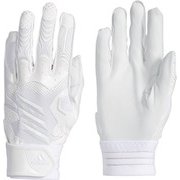 ETY51 [野球 野球・ソフトボール用バッティング手袋 両手用 5T バッティンググラブ 3ST WHT/WHT M]