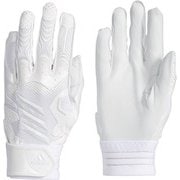 ETY51 [野球 野球・ソフトボール用バッティング手袋 両手用 5T バッティンググラブ 3ST WHT/WHT S]